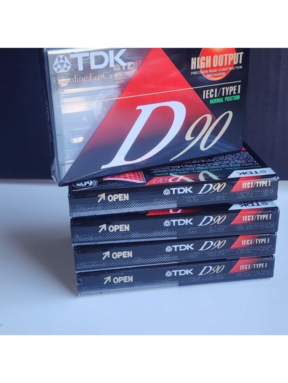 TDK D90 Blank Audio Cassette Tapes New Sealed Set Of 5 Type 1 Normal Position
